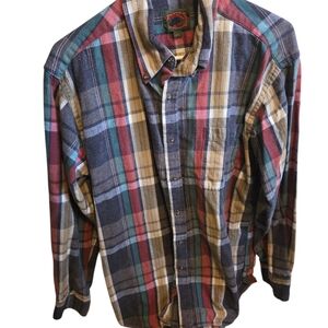 Boston Traders Men's Multicolor Plaid Button-Down Shirt